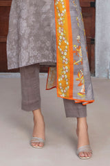 Gul Ahmed 3 Piece Unstitched Printed Khaddar Suit With Dupatta WNS-52041