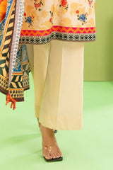 Gul Ahmed 3 Piece Unstitched Printed Cotton Linen Suit With Dupatta WNS-52046