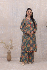 Gul Ahmed 2PC Unstitched Printed Karandi Shirt Printed Karandi Trouser WNST-32075