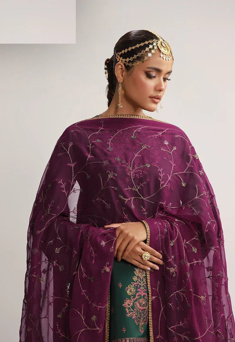 Asim Jofa 3 Piece Unstitched Embroidered Silk Suit - AJULO-06