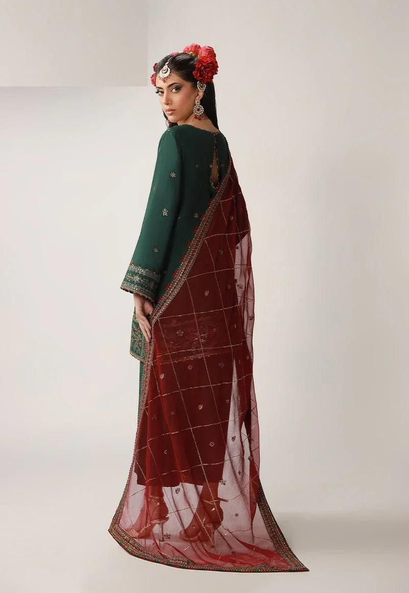 Asim Jofa 3 Piece Unstitched Embroidered Silk Suit - AJULO-12