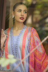 Charizma 3 Pc Unstitched Embroidered Lawn Suit - AN6-07