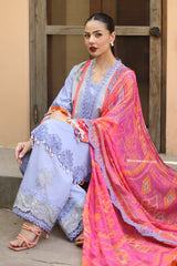 Charizma 3 Pc Unstitched Embroidered Lawn Suit - AN6-07