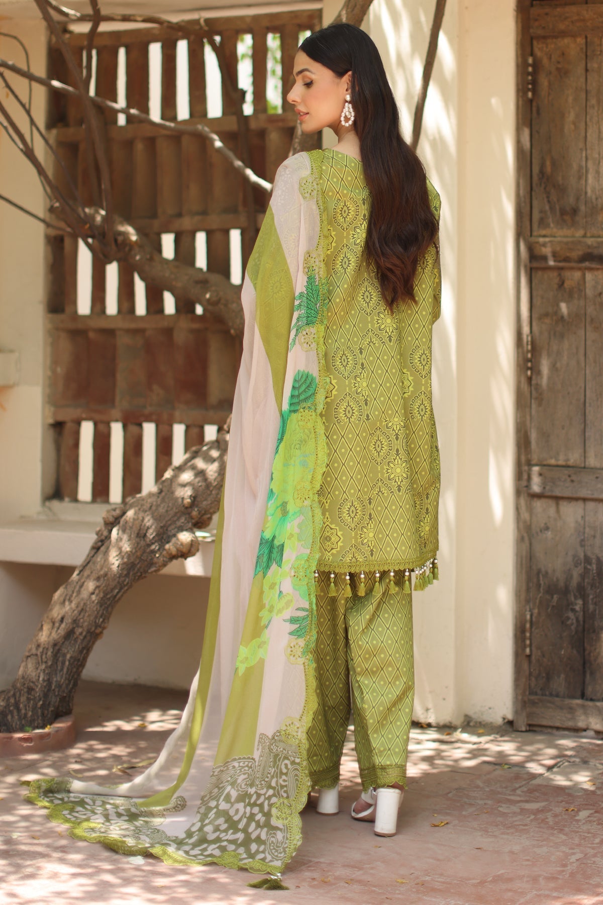 Charizma 3 Pc Unstitched Embroidered Lawn Suit - AN6-08