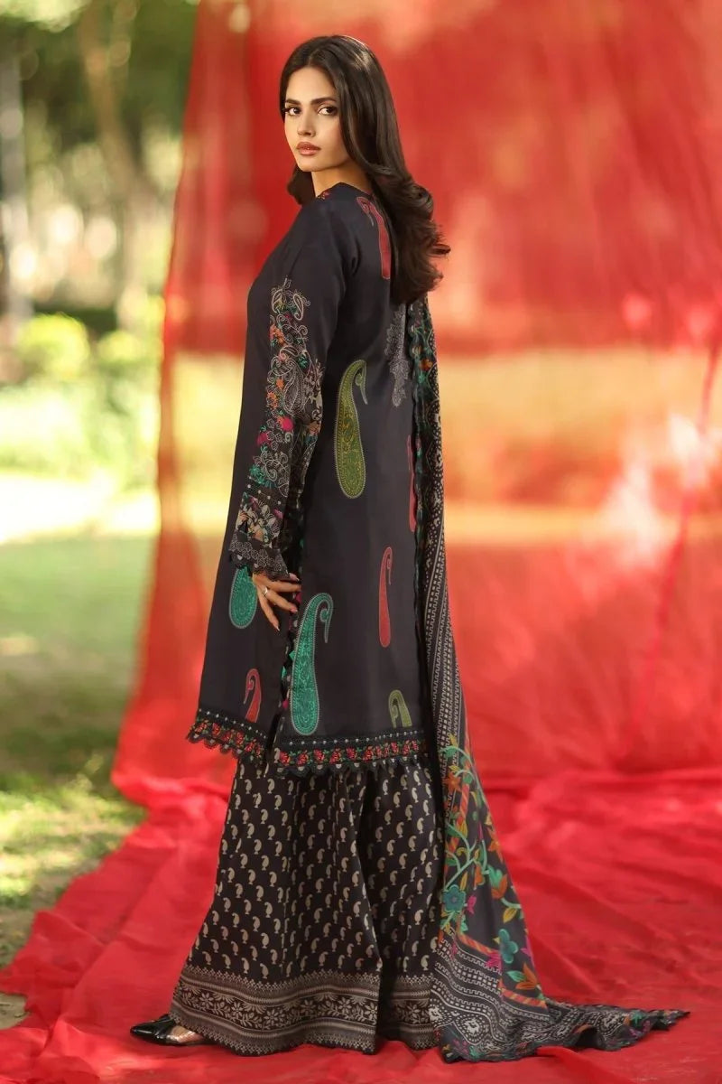 Charizma 3 Pc Unstitched Embroidered Linen Suit ANW6-10