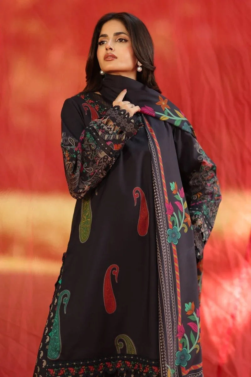 Charizma 3 Pc Unstitched Embroidered Linen Suit ANW6-10