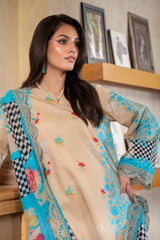 Charizma 3 Pc Stitched Printed Lawn Suit - AS4-43