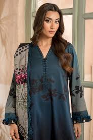 Charizma 3 Pc Stitched Embroidered Staple Suit - AWE5-11