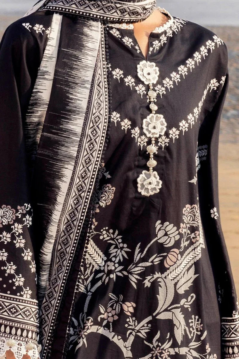 Gul Ahmed 3 Piece Unstitched Printed Lawn Suit B-52009
