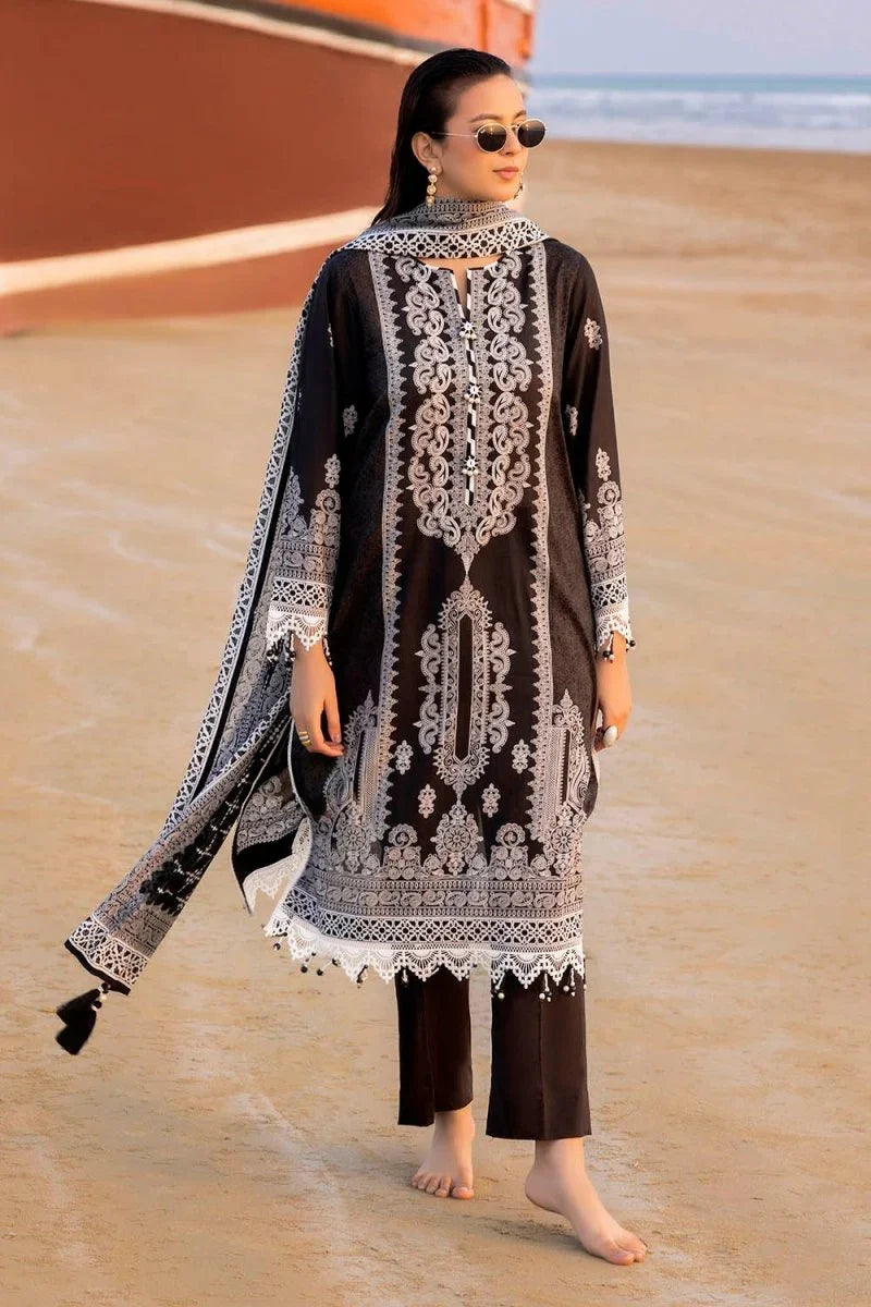 Gul Ahmed 3 Piece Unstitched Printed Lawn Suit B-52014