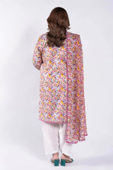 Gul Ahmed 3 Piece Unstitched Printed Lawn Suit with Printed Chiffon Dupatta BM-52030