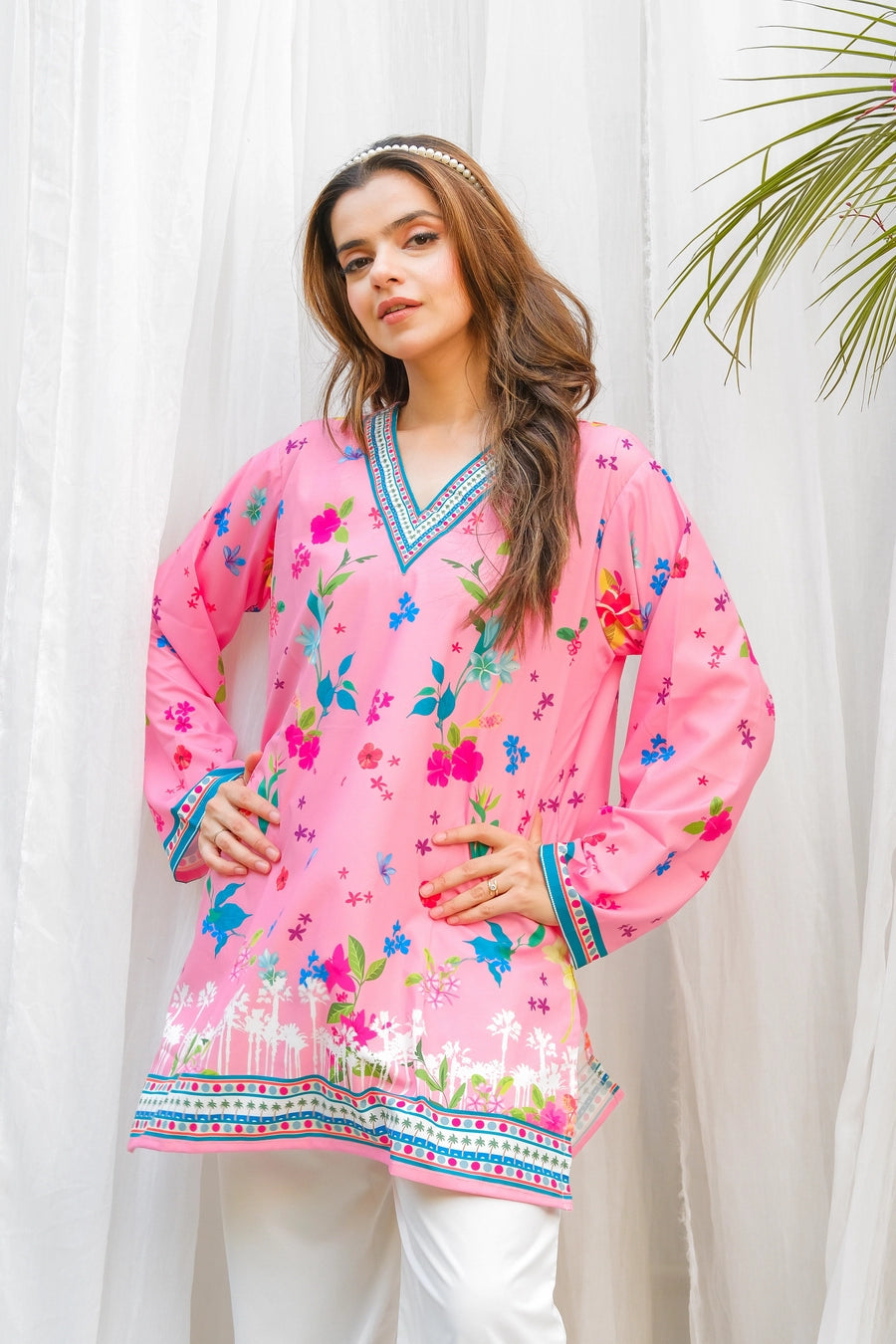 Dhaga 2 Piece Ready to Wear Printed Suit - Bloom