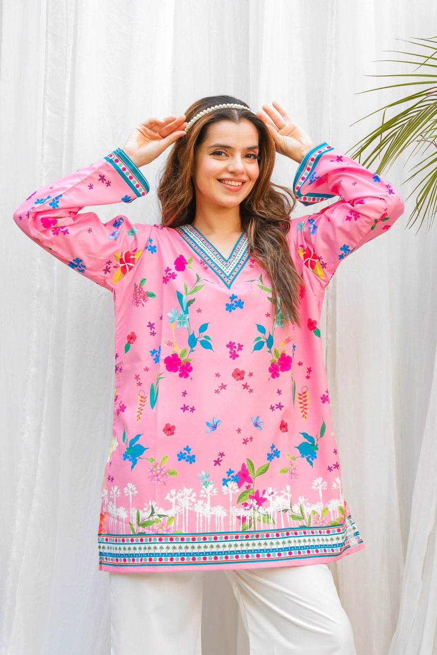Dhaga 2 Piece Ready to Wear Printed Suit - Bloom