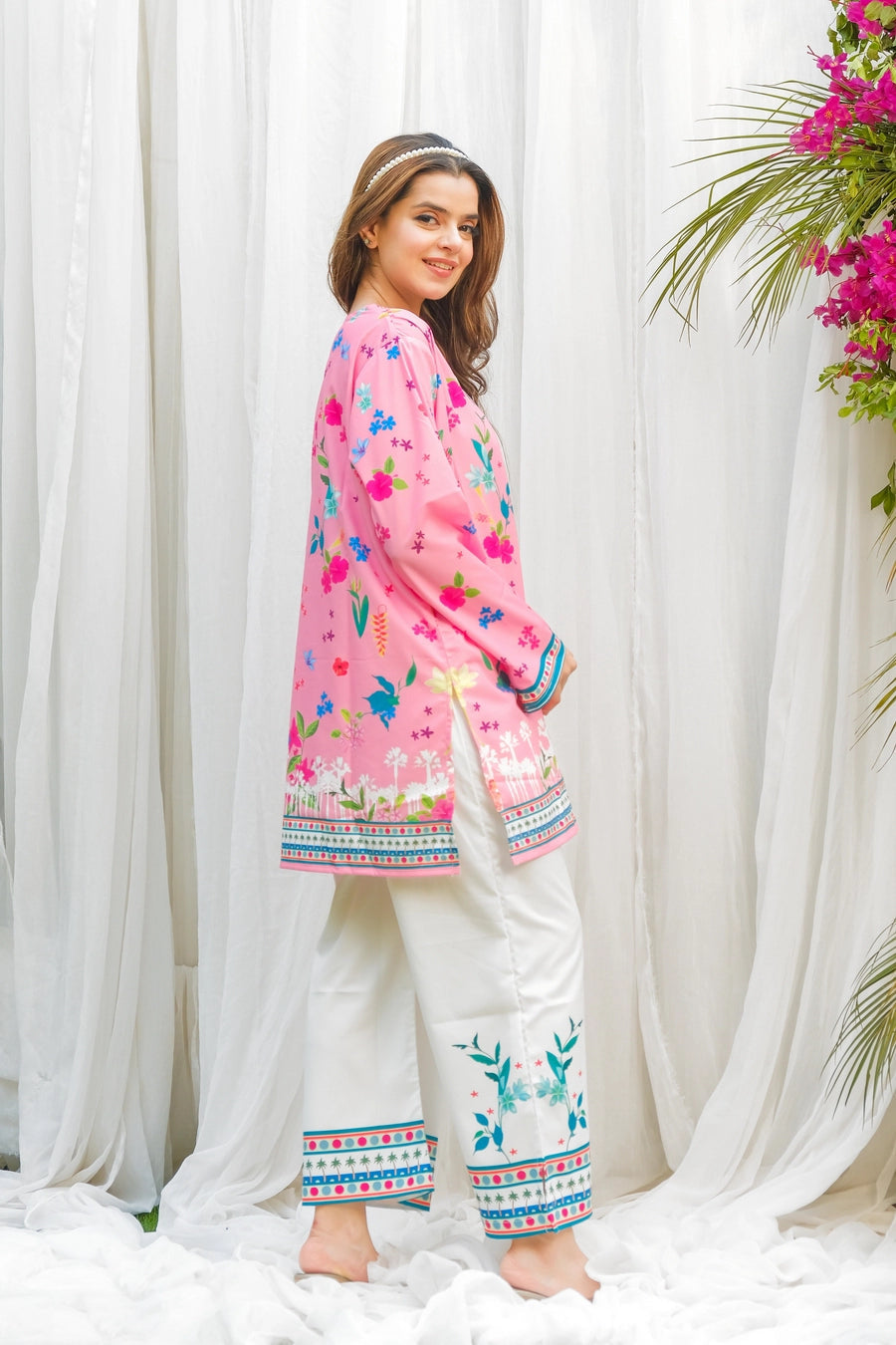 Dhaga 2 Piece Ready to Wear Printed Suit - Bloom
