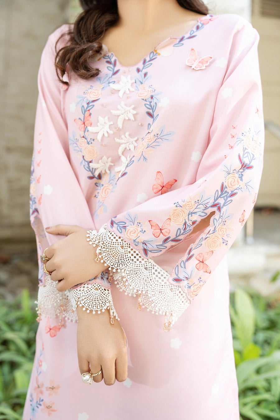 Dhaga 2 Piece Ready to Wear Printed Suit - Blushe