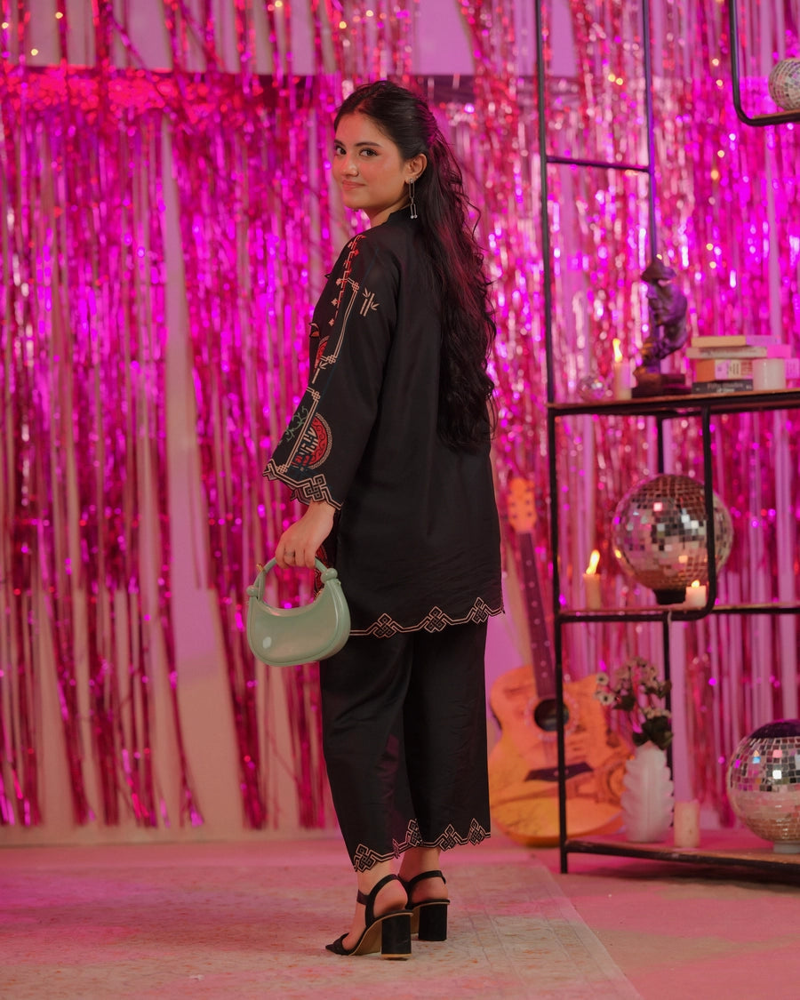 Dhaga 2 Piece Ready to Wear Intricate Cutwork Suit - Bussin