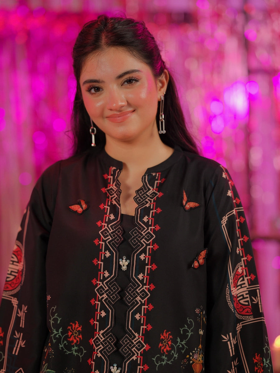 Dhaga 2 Piece Ready to Wear Intricate Cutwork Suit - Bussin