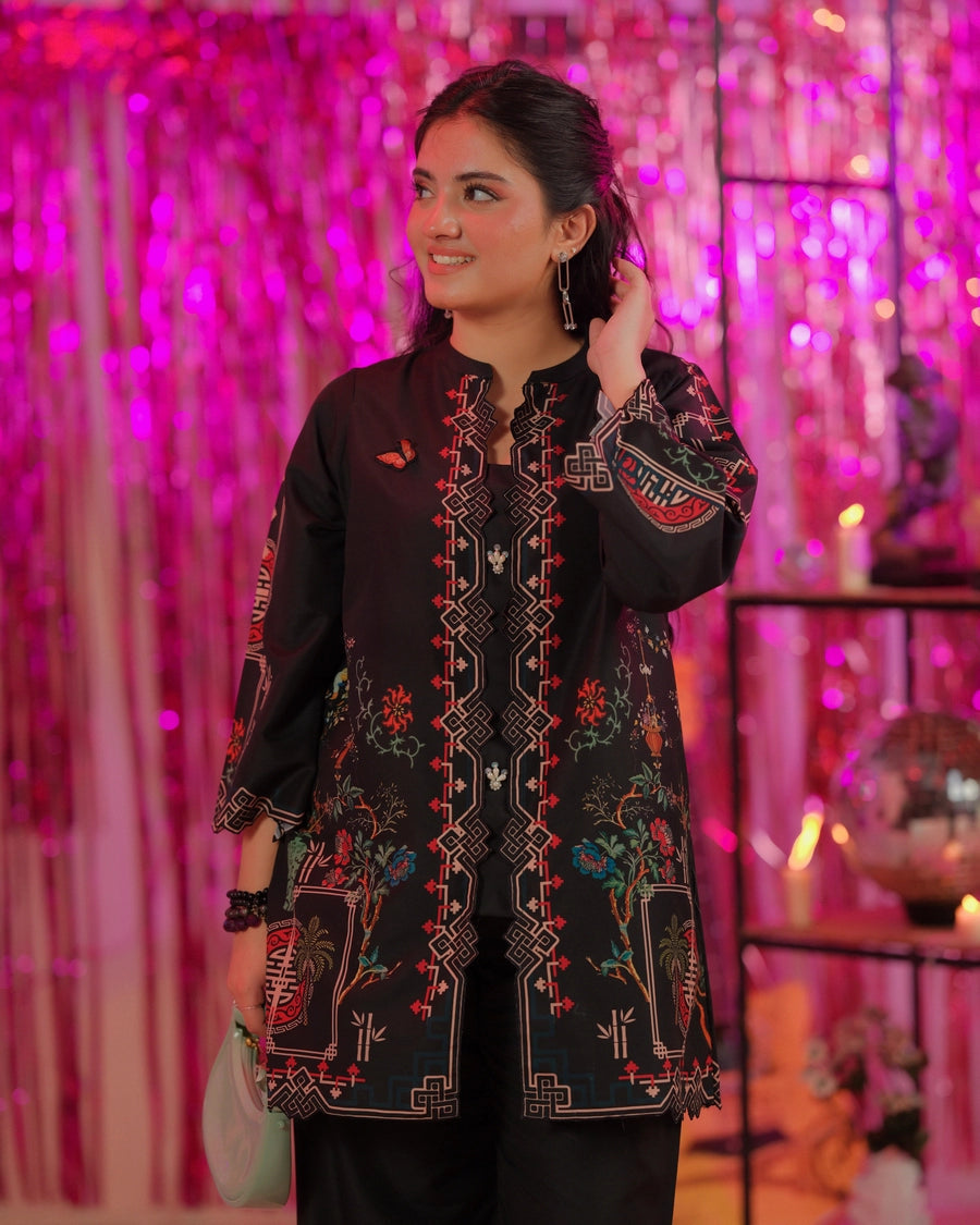 Dhaga 2 Piece Ready to Wear Intricate Cutwork Suit - Bussin
