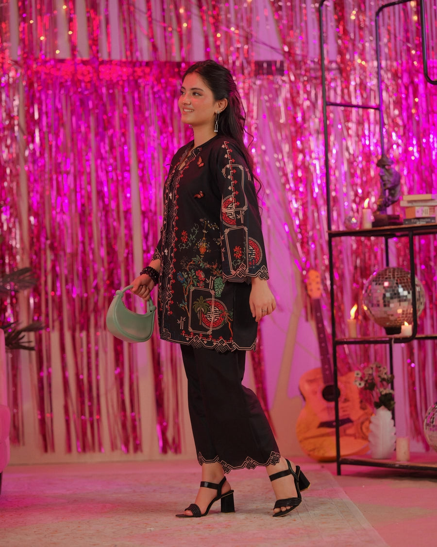Dhaga 2 Piece Ready to Wear Intricate Cutwork Suit - Bussin