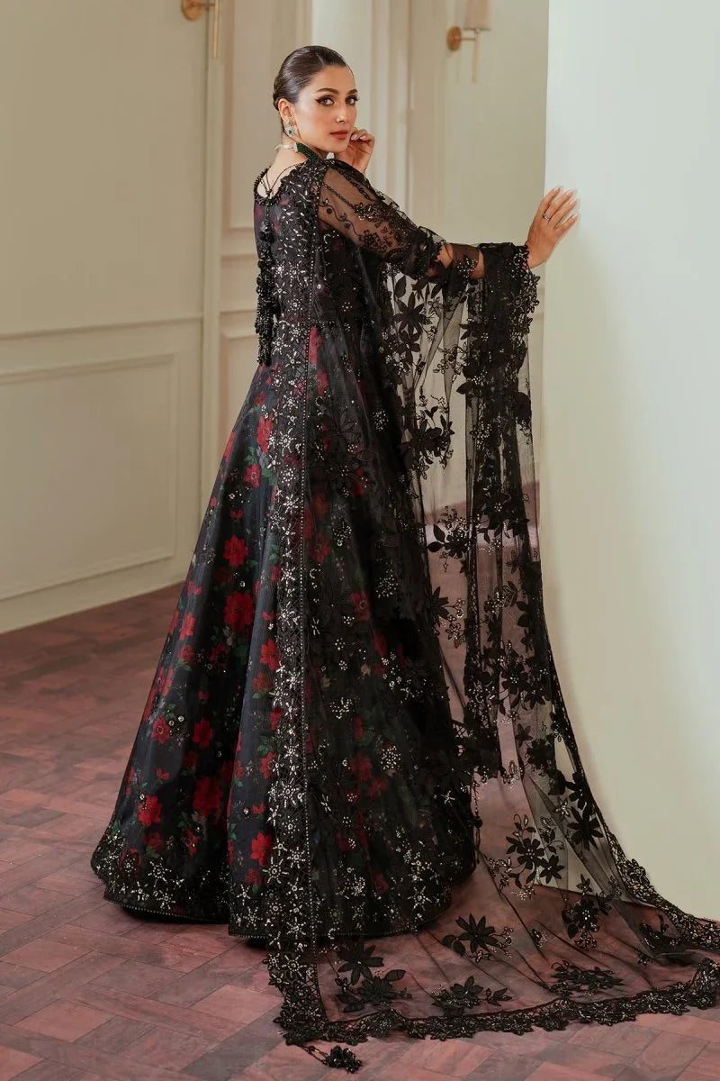 Baroque 3 Piece Unstitched Embroidered Net Suit - CH13-05