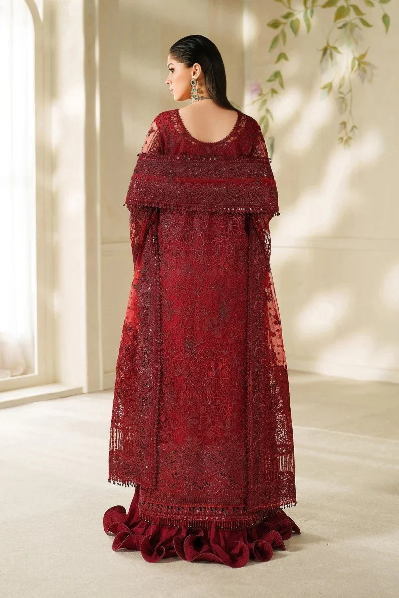 Baroque 3 Piece Unstitched Embroidered Net Suit - CH14-01