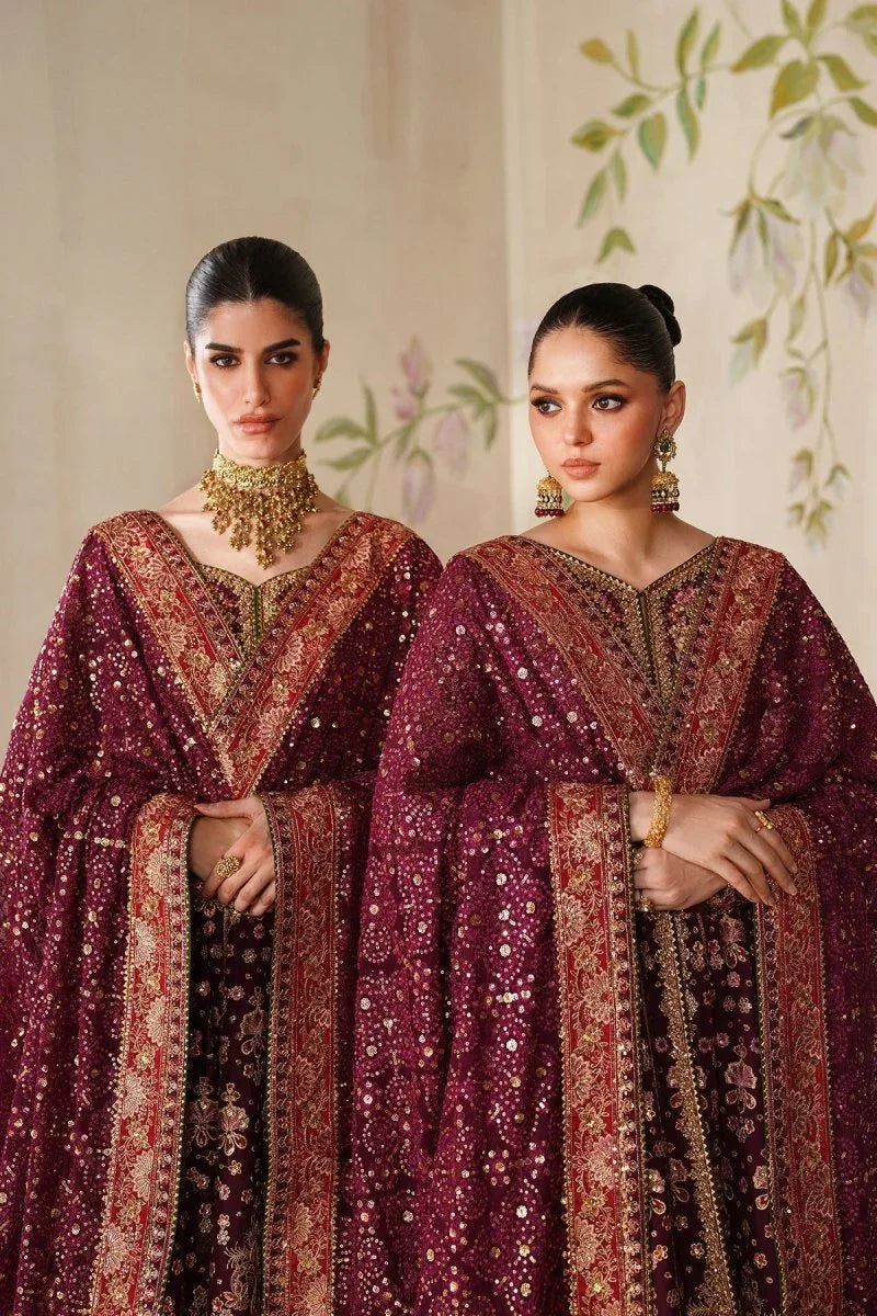 Baroque 3 Piece Unstitched Embroidered Chiffon Suit - CH14-05