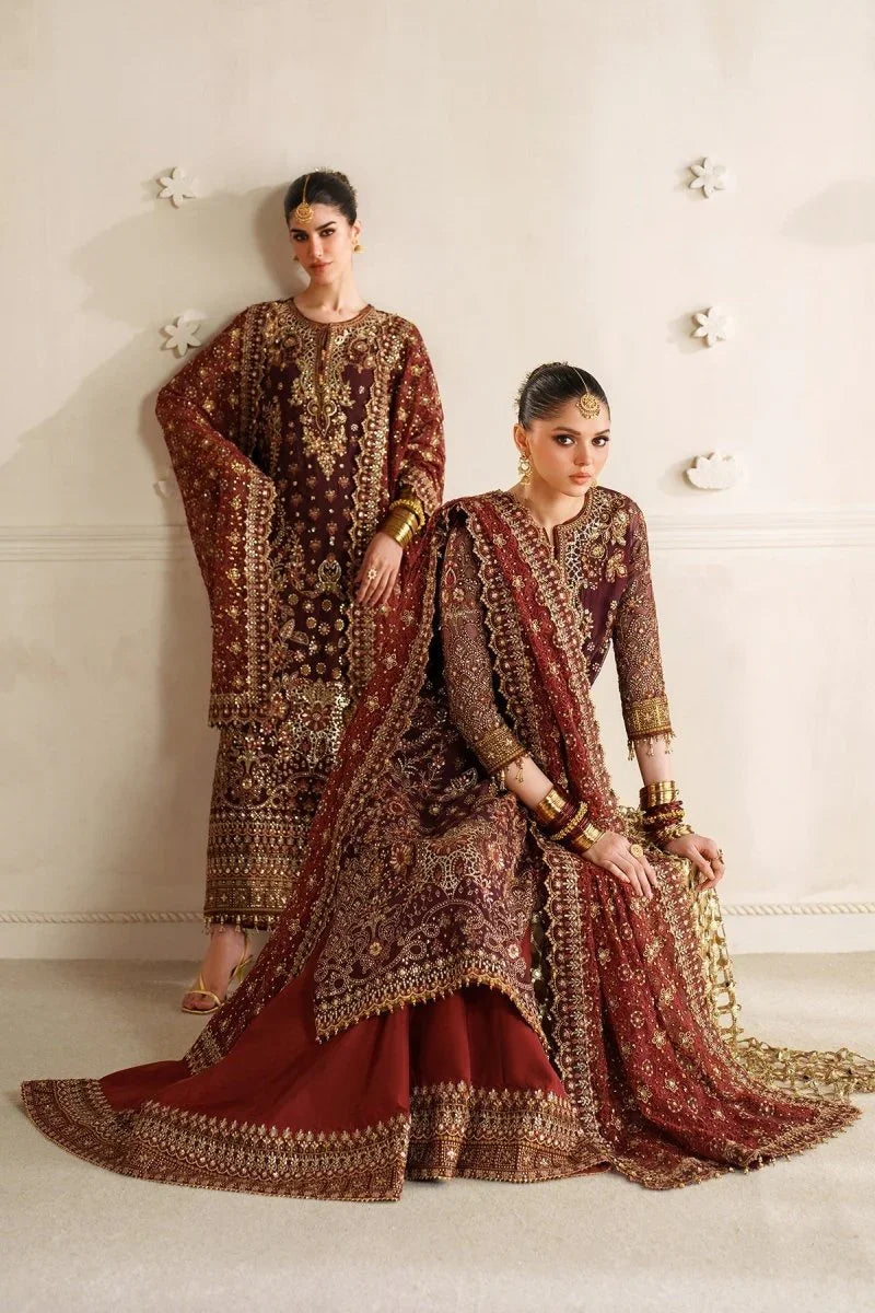 Baroque 3 Piece Unstitched Embroidered Chiffon Suit - CH14-07