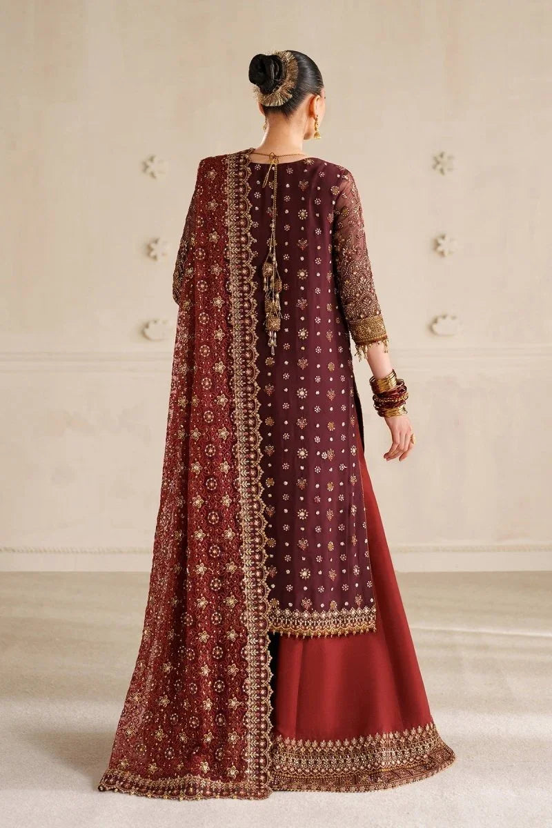 Baroque 3 Piece Unstitched Embroidered Chiffon Suit - CH14-07