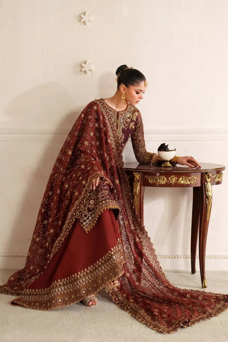 Baroque 3 Piece Unstitched Embroidered Chiffon Suit - CH14-07