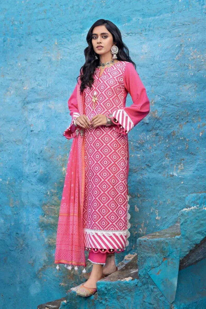 Gul Ahmed 3PC Chunri Unstitched Embroidered Lawn Suit CL-22039