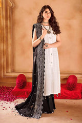 Gul Ahmed 3PC Embroidered Chunri Lawn Unstitched Silver And Lacquer Printed Suit CL-32164