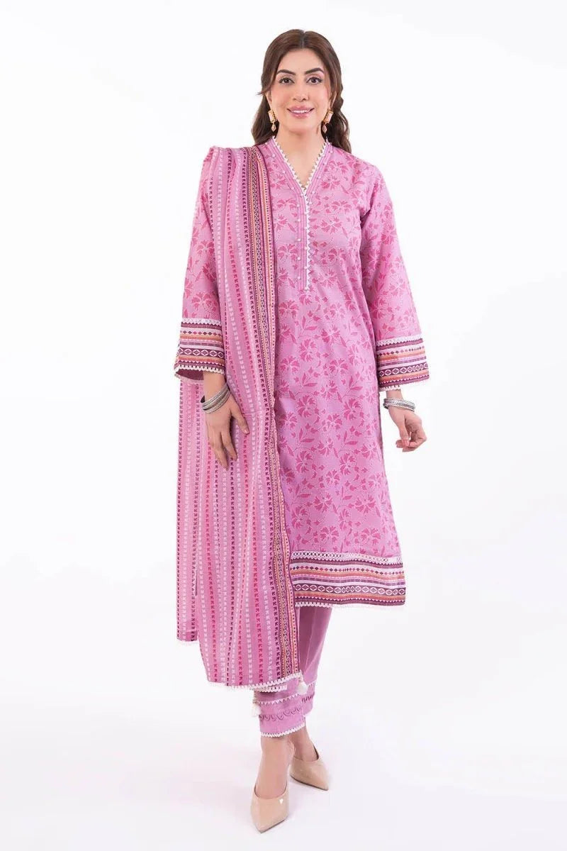 Gul Ahmed 3 Piece Unstitched Printed Lawn Suit CL-42301 B