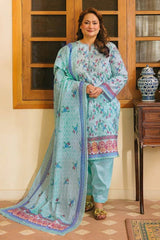 Gul Ahmed 3 Piece Unstitched Printed Lawn Suit CL-52126 A