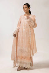 Gul Ahmed 3 Piece Unstitched Schiffli Embroidered Printed Lawn Suit with Embroidered Lawn Dupatta CL-52398