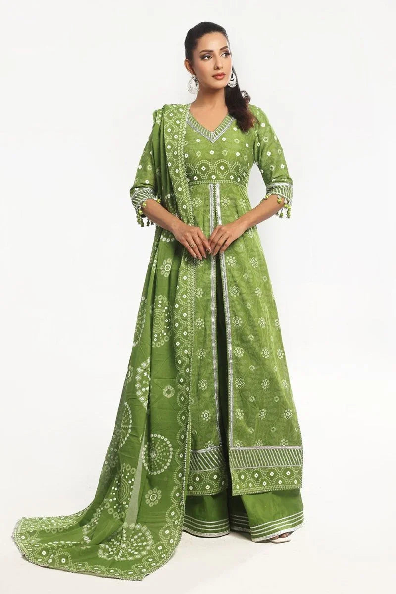 Gul Ahmed 3 Piece Unstitched Lacquer Printed Lawn Suit CL-52403 A