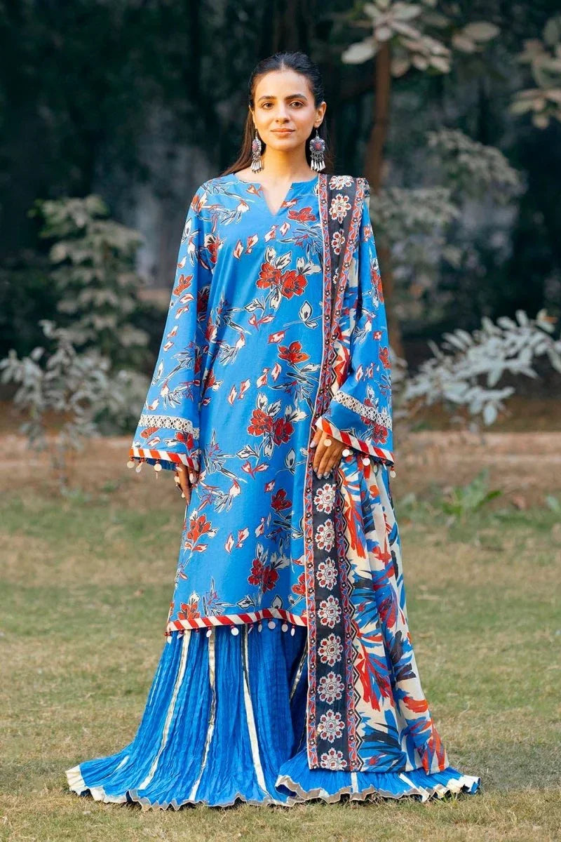 Gul Ahmed 3 Piece Unstitched Printed Lawn Suit CL-52424