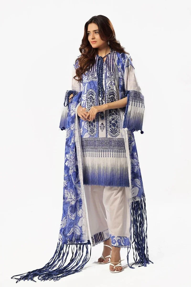 Gul Ahmed 3 Piece Unstitched Printed Lawn Suit with Printed Lawn Dupatta CL-52509