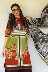 Gul Ahmed 3 Piece Unstitched Printed Lawn Suit with Printed Lawn Dupatta CL-52570