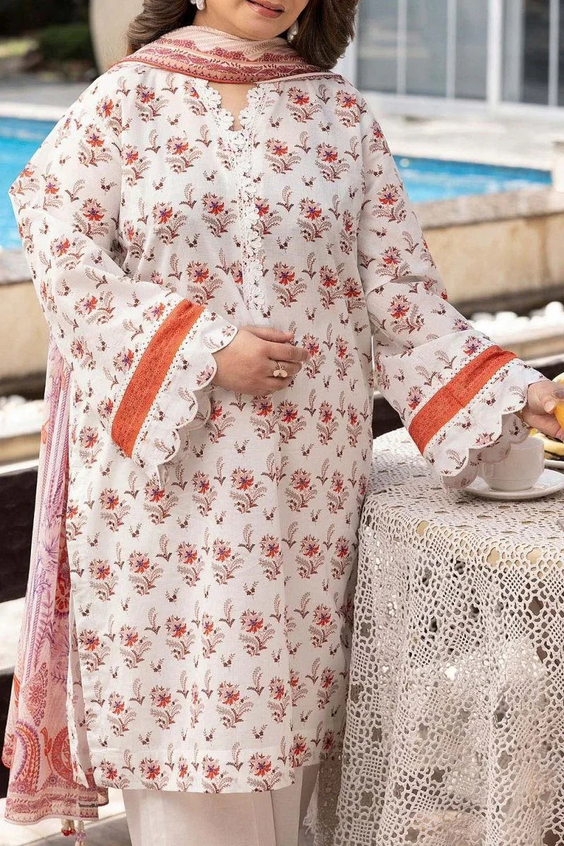 Gul Ahmed 3 Piece Unstitched Printed Lawn Suit CL-52667