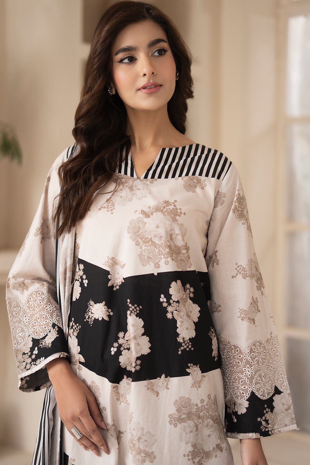 Charizma 3 Pc Stitched Printed Lawn Suit - CNP-5-139S