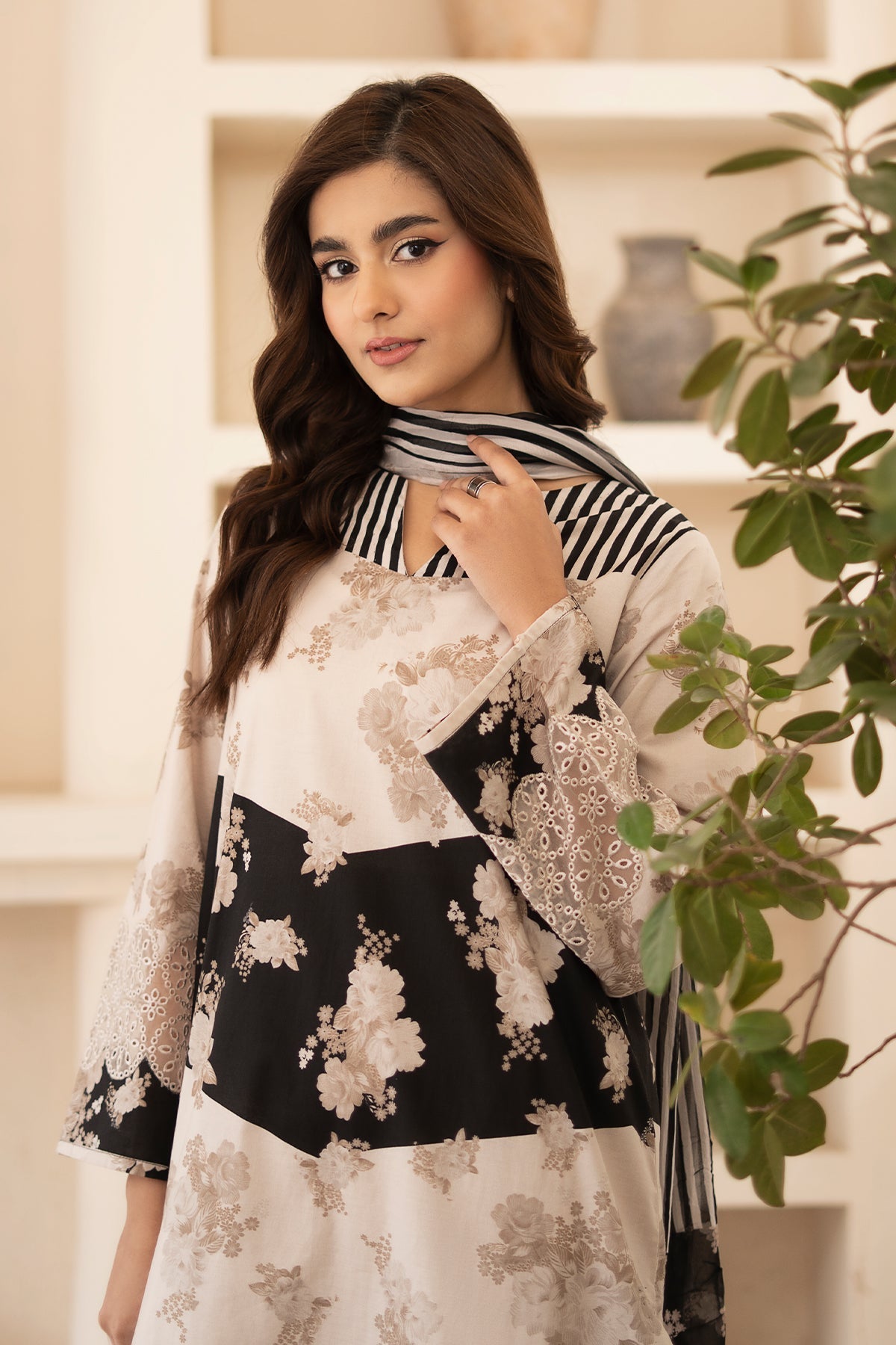 Charizma 3 Pc Stitched Printed Lawn Suit - CNP-5-139S