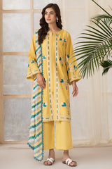 Charizma 3 Pc Stitched Printed Lawn Suit - CNP-5-249
