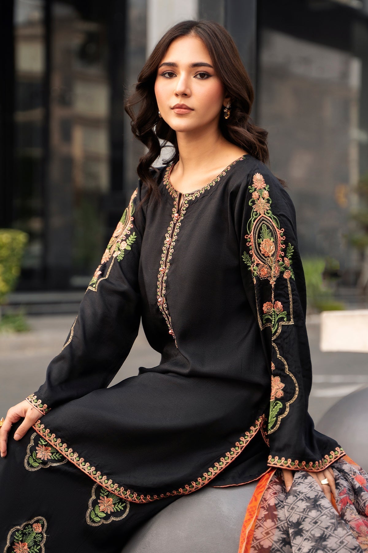 Charizma 3 Pc Stitched Embroidered Lawn Suit - CNP-5-255S
