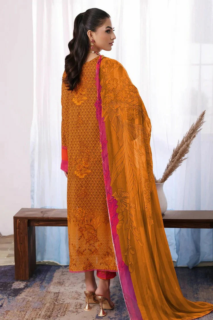 Charizma 3 Pc Stitched Printed Lawn Suit - CP4-31