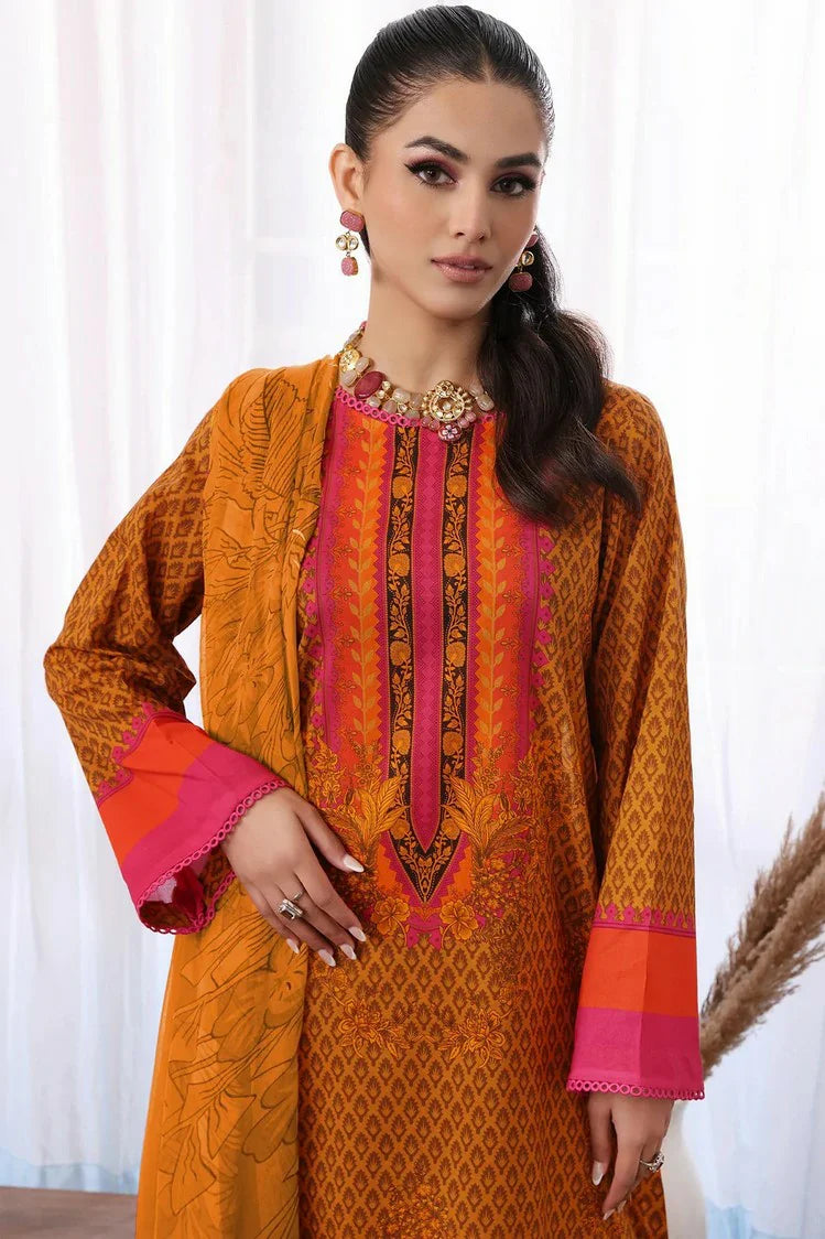 Charizma 3 Pc Stitched Printed Lawn Suit - CP4-31