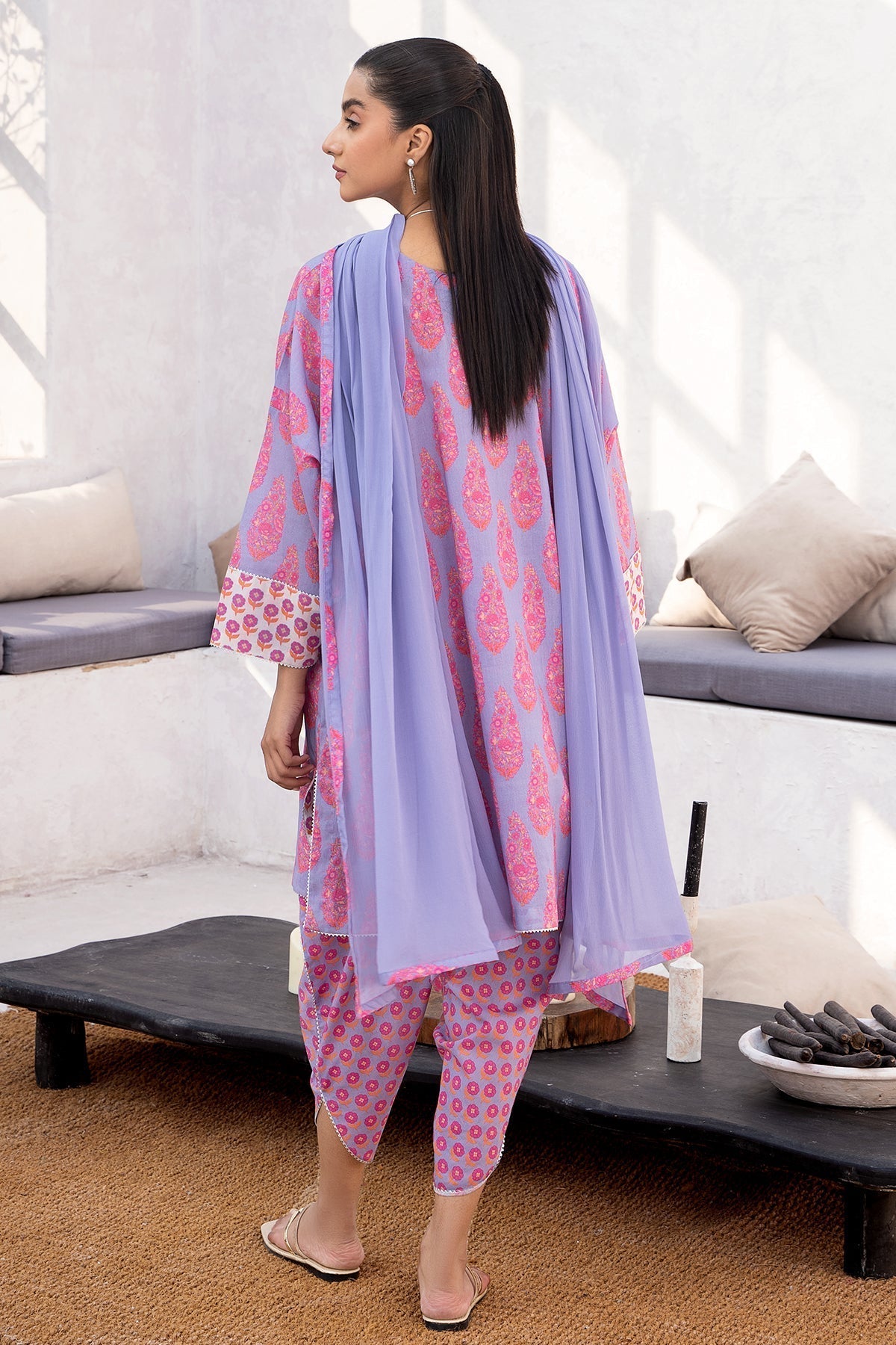 Charizma 3 Pc Stitched Printed Cotton Suit - CPM-4-022