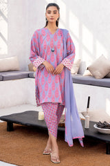 Charizma 3 Pc Stitched Printed Cotton Suit - CPM-4-022