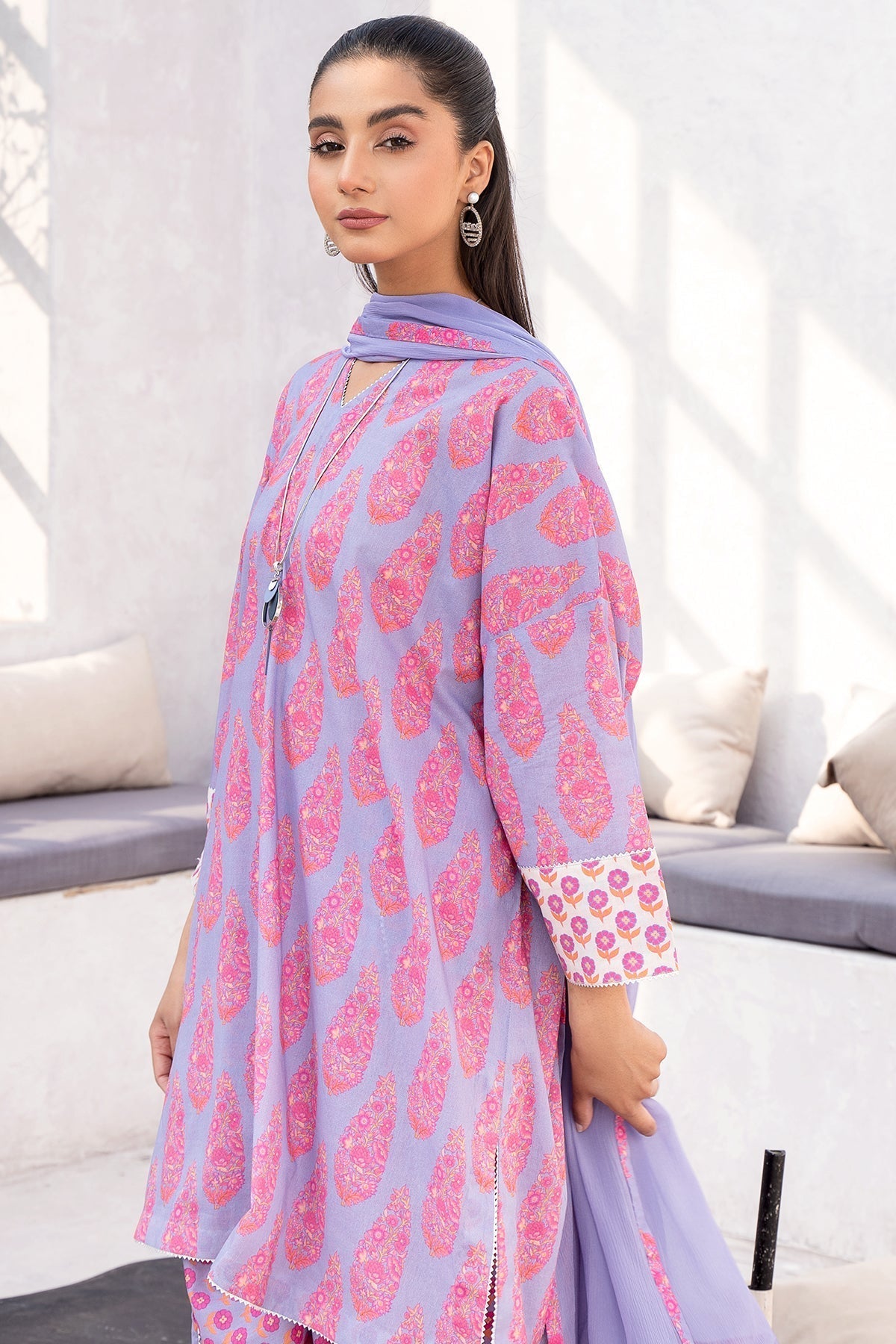 Charizma 3 Pc Stitched Printed Cotton Suit - CPM-4-022