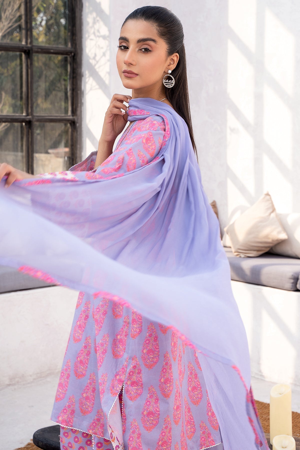 Charizma 3 Pc Stitched Printed Cotton Suit - CPM-4-022