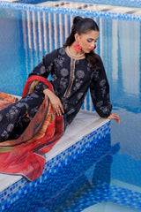Charizma 3 Pc Stitched Printed Cotton Suit - CPM-4-054